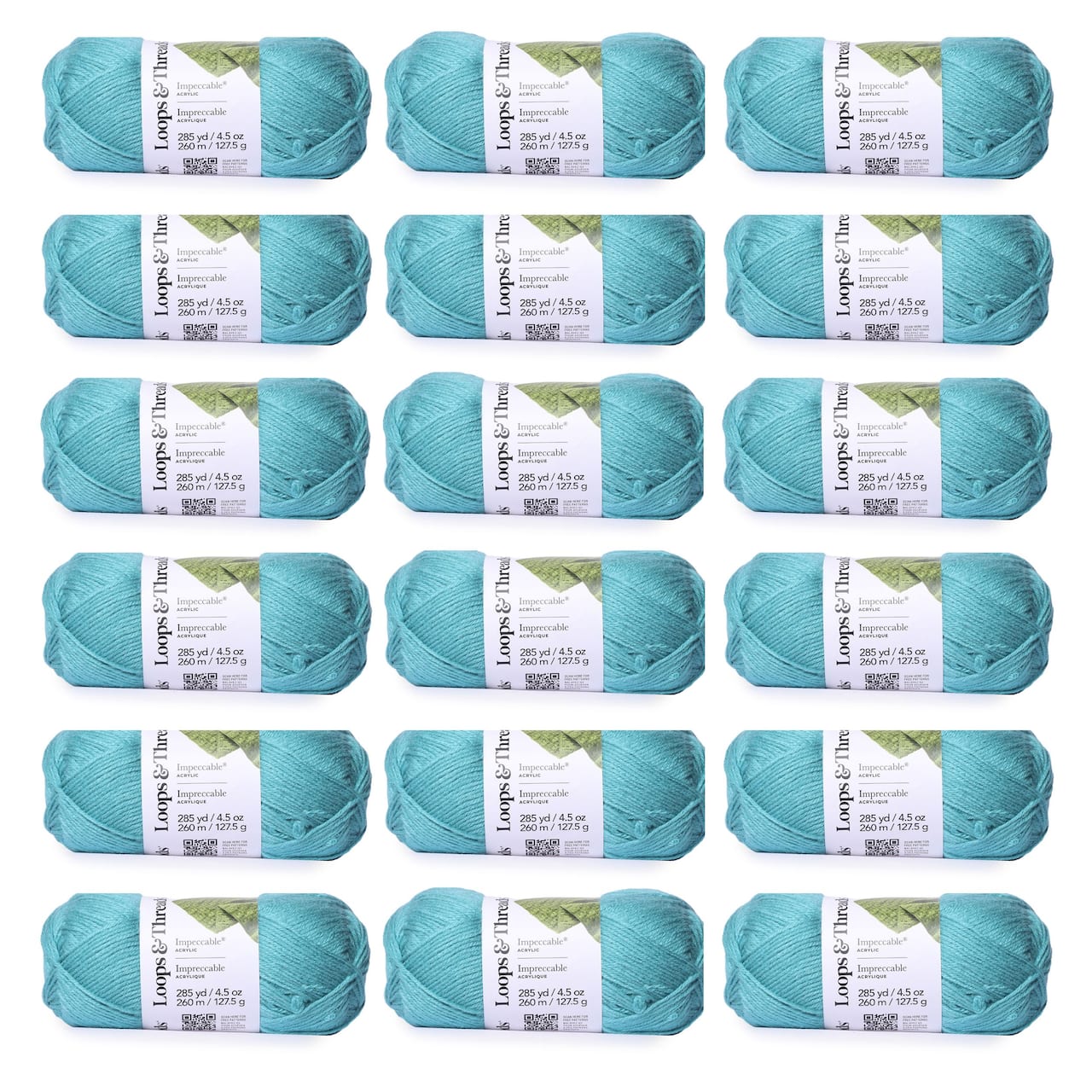 18 Pack: Impeccable® Solid Yarn by Loops & Threads®